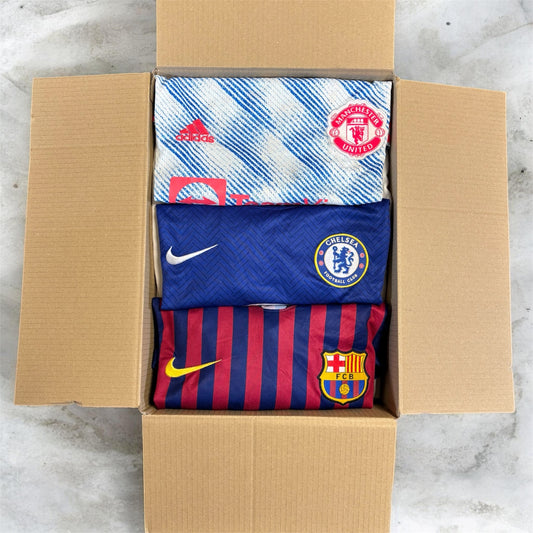 5X Voetbal Shirts Resell Box