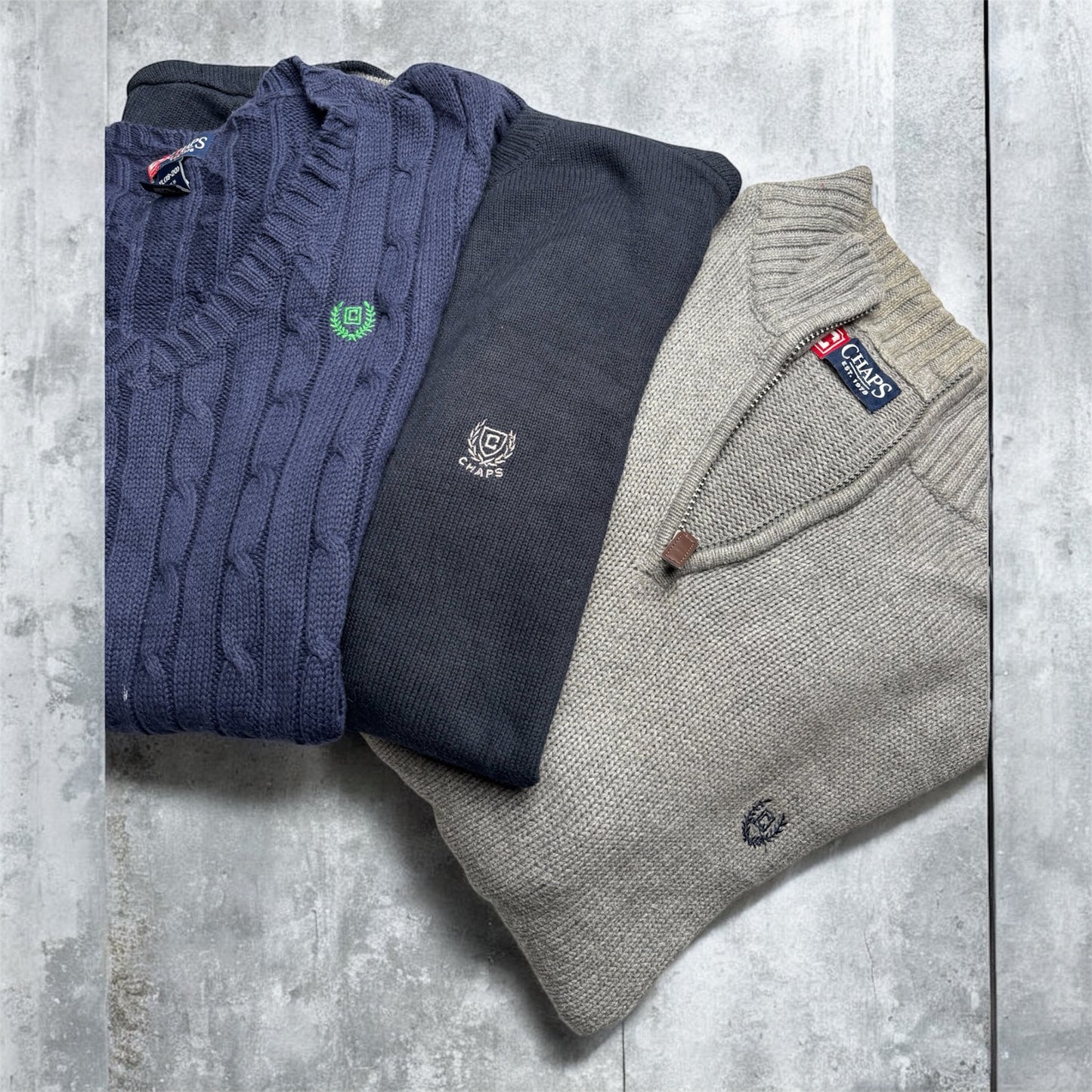 3x Chaps Sweater/Knit box